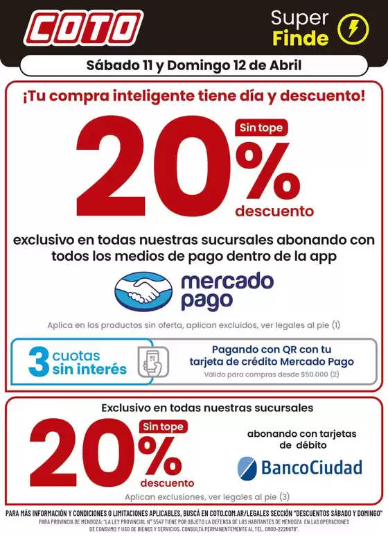 Catálogo Coto | Coto Afiche Descuento | 2026-04-11T00:00:00.000Z - 2026-04-12T00:00:00.000Z