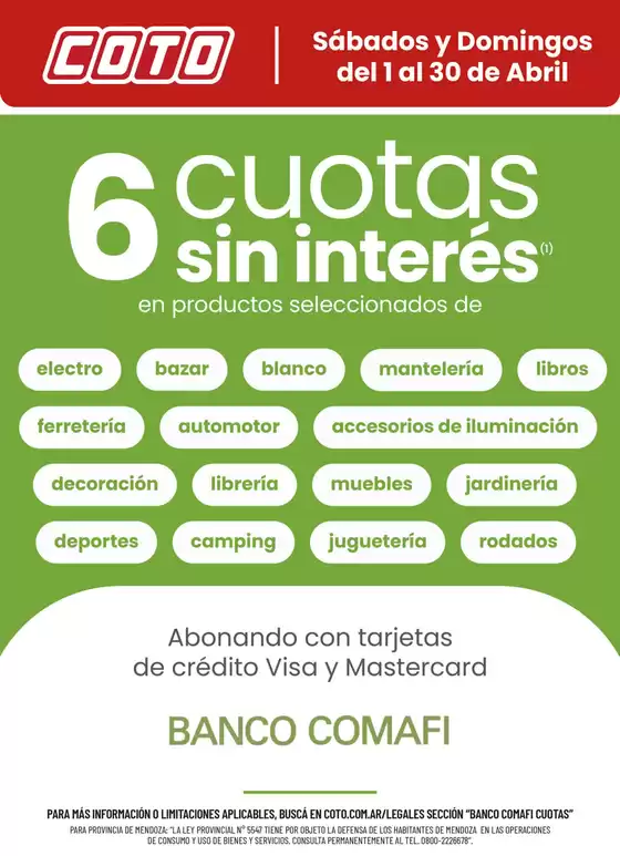 Catálogo Coto | Coto Afiche Web Banco Comafi | 2026-04-01T00:00:00.000Z - 2026-04-30T00:00:00.000Z