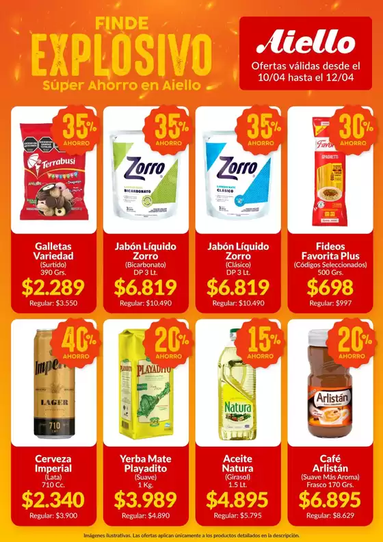 Catálogo Supermercados Aiello | Ofertas Supermercados Aiello | 2026-04-10T00:00:00.000Z - 2026-04-12T00:00:00.000Z
