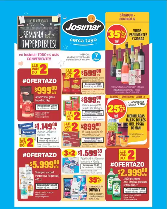 Catálogo Josimar | Ahorra ahora con nuestras ofertas | 2026-04-10T00:00:00.000Z - 2026-04-16T00:00:00.000Z