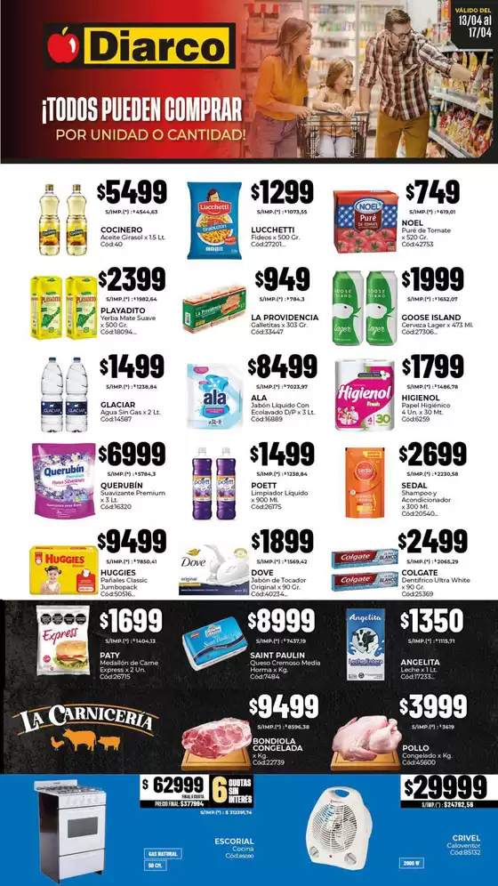 Catálogo Diarco en Pigüé | OFERTAS PUEBLO INTERIOR | 2026-04-13T00:00:00.000Z - 2026-04-17T00:00:00.000Z