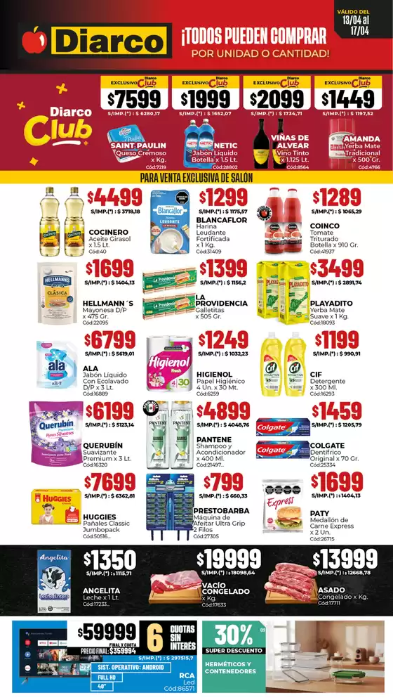 Catálogo Diarco | OFERTAS GBA | 2026-04-13T00:00:00.000Z - 2026-04-17T00:00:00.000Z