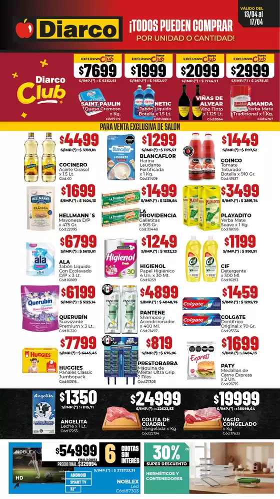 Catálogo Diarco en Pigüé | OFERTAS INTERIOR | 2026-04-13T00:00:00.000Z - 2026-04-17T00:00:00.000Z