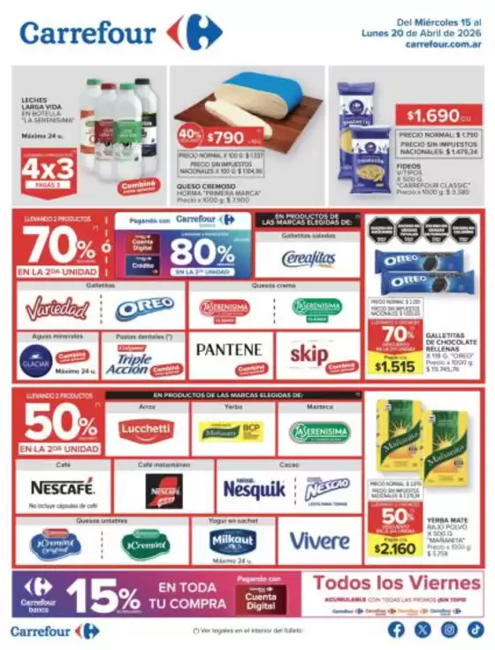 Catálogo Carrefour en Fray Luis A. Beltrán (Santa Fe) | Carrefour Hiper 15 Abril | 2026-04-15T00:00:00.000Z - 2026-04-21T00:00:00.000Z