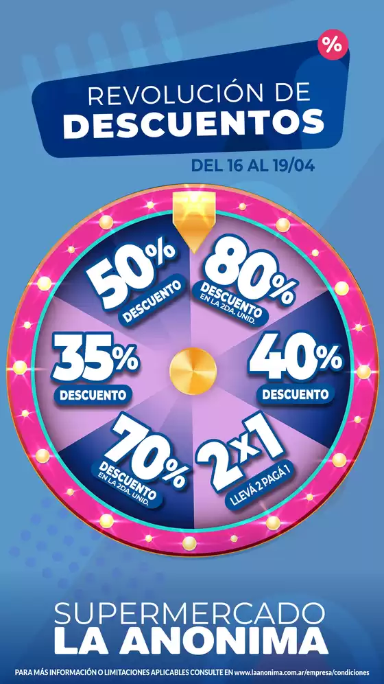 Catálogo La Anonima en Villa Leloir | Revolución de Descuentos | 2026-04-16T00:00:00.000Z - 2026-04-19T00:00:00.000Z