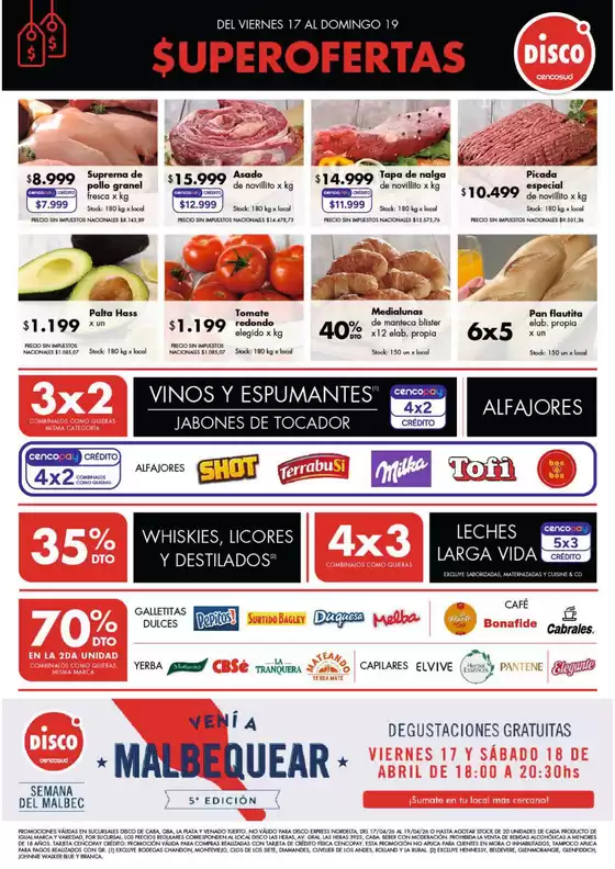 Catálogo Disco | Ofertas | Bs. As. y Santa Fé | 2026-04-17T00:00:00.000Z - 2026-04-19T00:00:00.000Z
