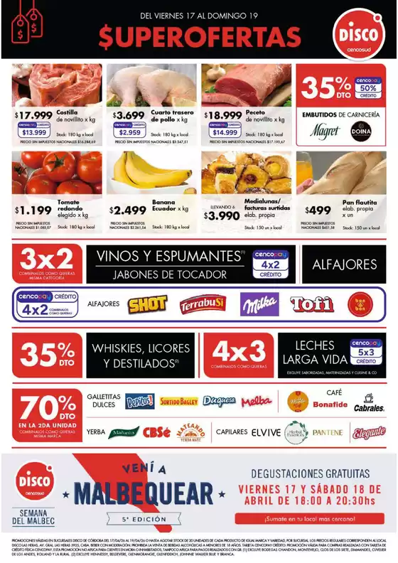 Catálogo Disco | Ofertas | Córdoba | 2026-04-17T00:00:00.000Z - 2026-04-19T00:00:00.000Z