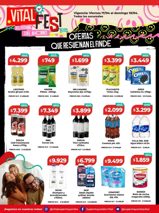 Catálogo Supermayorista Vital | Ofertas fin de semana | | 2026-04-17T00:00:00.000Z - 2026-04-19T00:00:00.000Z