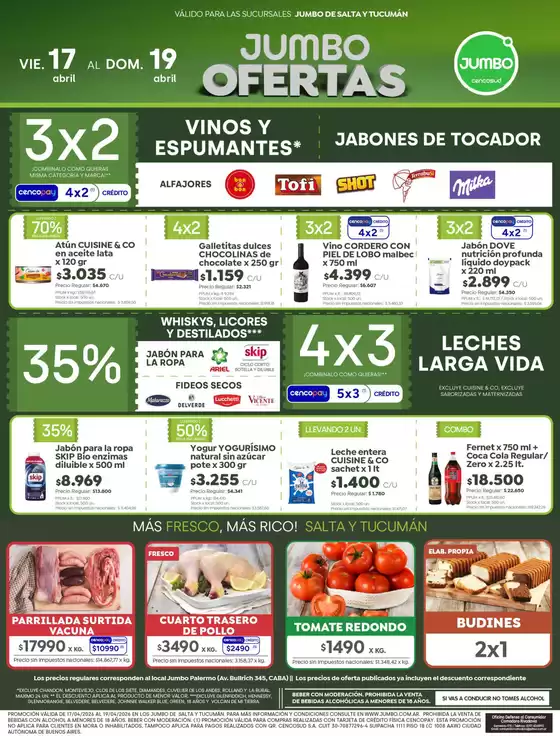 Catálogo Jumbo | Ofertas | Salta & Tucumán | 2026-04-17T00:00:00.000Z - 2026-04-19T00:00:00.000Z