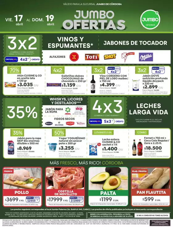 Catálogo Jumbo | Ofertas | Córdoba | 2026-04-17T00:00:00.000Z - 2026-04-19T00:00:00.000Z