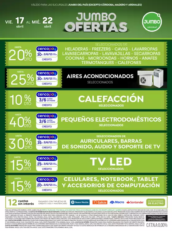 Catálogo Jumbo | Ofertas | Electro y Hogar | 2026-04-17T00:00:00.000Z - 2026-04-22T00:00:00.000Z