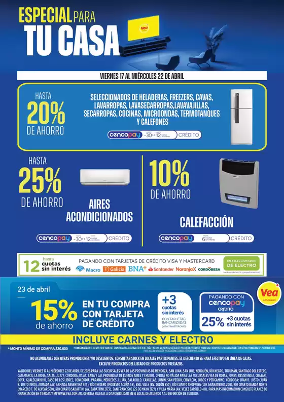 Catálogo Supermercados Vea | Ofertas especial para tu casa | 2026-04-17T00:00:00.000Z - 2026-04-23T00:00:00.000Z