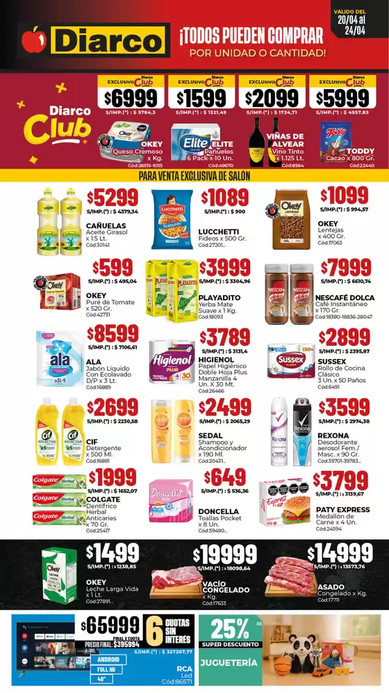 Catálogo Diarco | OFERTAS SUR | 2026-04-20T00:00:00.000Z - 2026-04-24T00:00:00.000Z