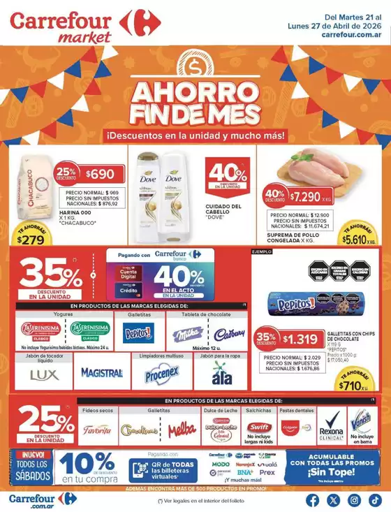 Catálogo Carrefour Market | Carrefour Market 21 Abril | 2026-04-21T00:00:00.000Z - 2026-04-28T00:00:00.000Z