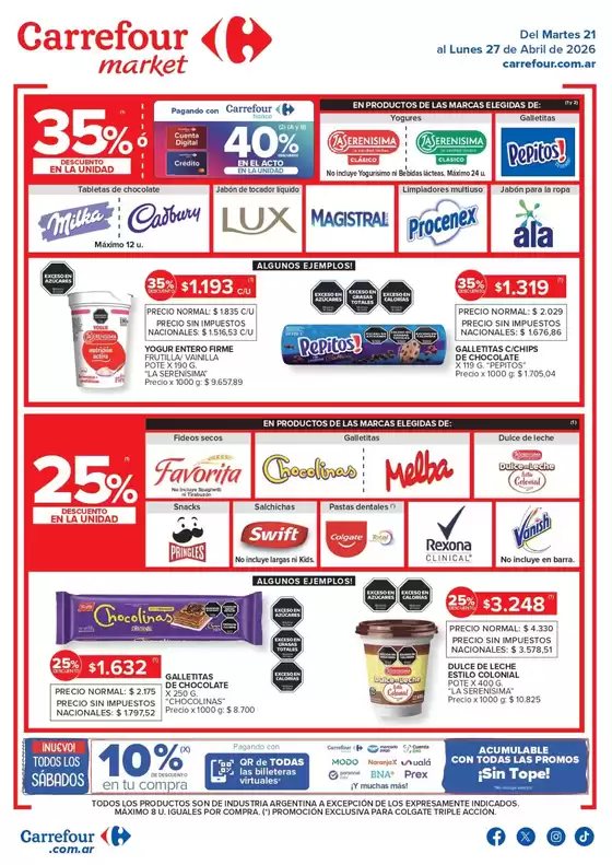 Catálogo Carrefour Market | Market Paraná y Concordia | 2026-04-21T00:00:00.000Z - 2026-04-28T00:00:00.000Z