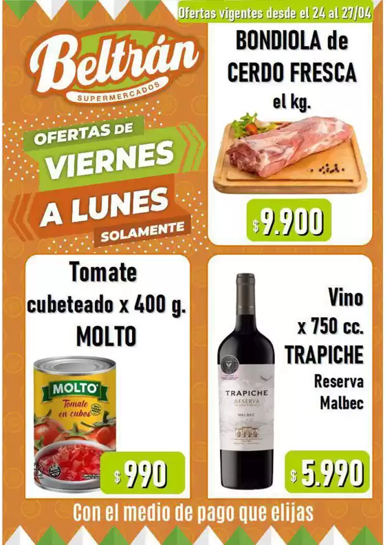 Catálogo Beltrán Supermercados | Ofertas Beltrán Supermercados | 2026-04-24T00:00:00.000Z - 2026-04-27T00:00:00.000Z