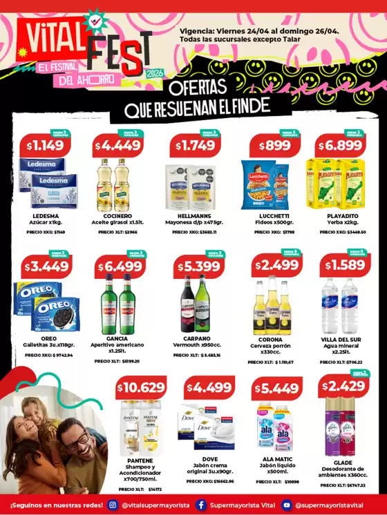 Catálogo Supermayorista Vital | Ofertas principales para todos los clientes | 2026-04-24T00:00:00.000Z - 2026-04-26T00:00:00.000Z