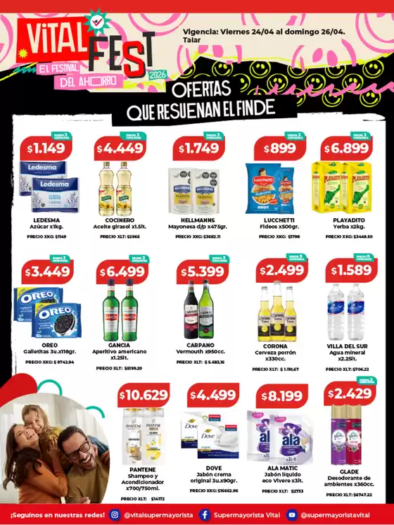 Catálogo Supermayorista Vital | Ofertas principales para ahorradores | 2026-04-24T00:00:00.000Z - 2026-04-26T00:00:00.000Z