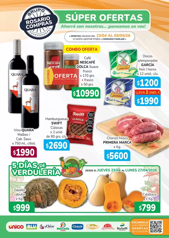 Catálogo Unico Supermercados | Ofertasunicolavalle | 2026-04-23T00:00:00.000Z - 2026-05-05T00:00:00.000Z
