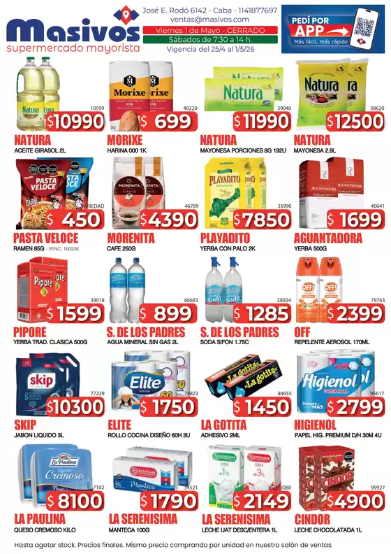 Catálogo Masivos | Ofertas250426 | 2026-04-25T00:00:00.000Z - 2026-05-01T00:00:00.000Z