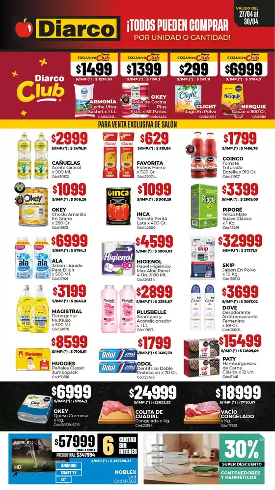 Catálogo Diarco | OFERTAS SUR | 2026-04-27T00:00:00.000Z - 2026-04-30T00:00:00.000Z