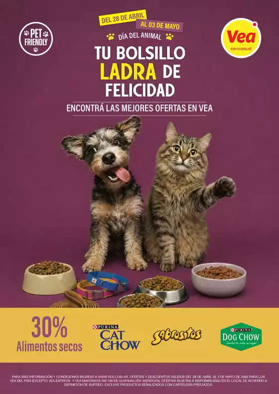 Catálogo Supermercados Vea | Oferta especial Mascotas | 2026-04-28T00:00:00.000Z - 2026-05-03T00:00:00.000Z