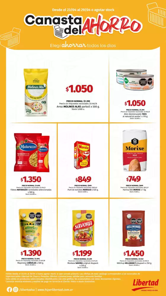 Catálogo Hiper Libertad | Ofertas y gangas exclusivas | 2026-04-23T00:00:00.000Z - 2026-04-29T00:00:00.000Z