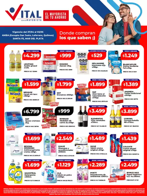 Catálogo Supermayorista Vital | Descubre ofertas atractivas | 2026-04-27T00:00:00.000Z - 2026-05-03T00:00:00.000Z