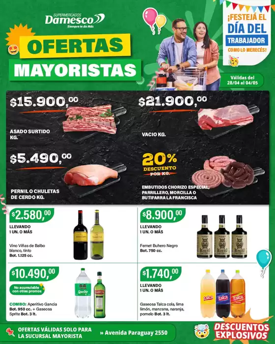 Catálogo Supermercados Damesco | Ofertas MAYORISTA 28 al 4 05 | 2026-04-28T00:00:00.000Z - 2026-05-04T00:00:00.000Z