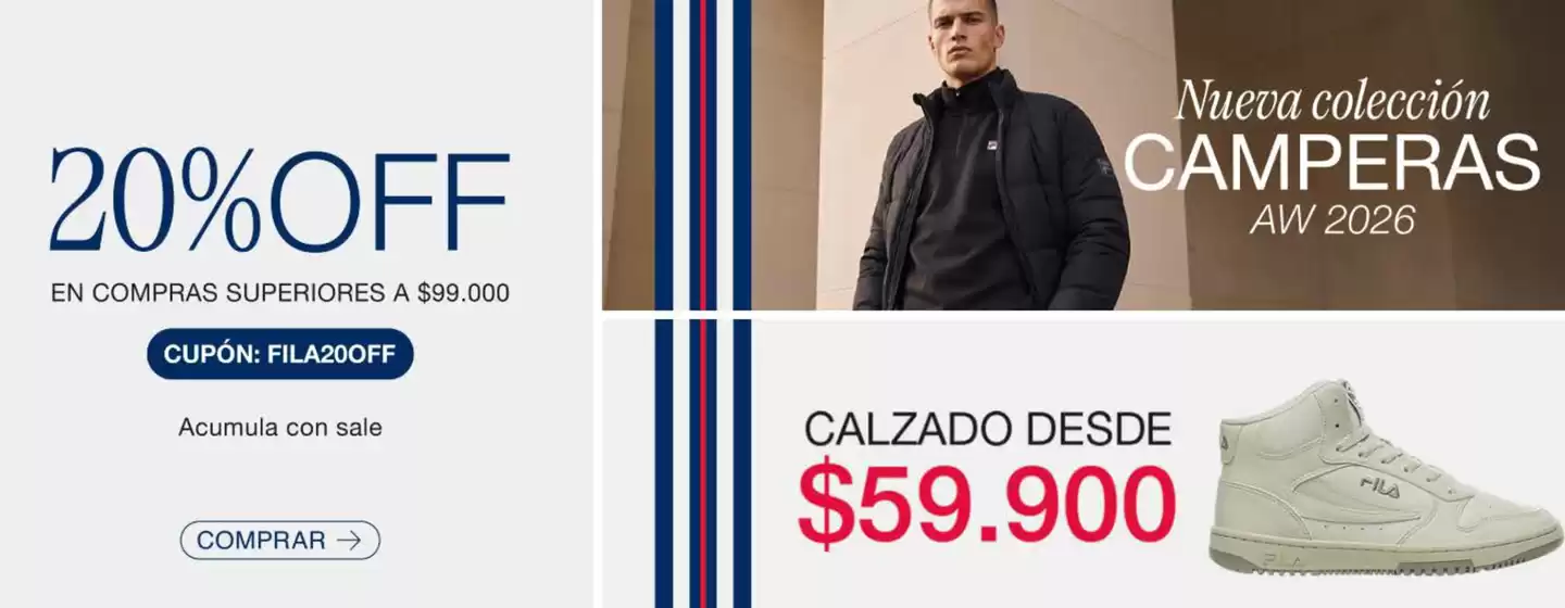 Catálogo Fila | Promociones! | 2026-04-30T00:00:00.000Z - 2026-05-10T00:00:00.000Z
