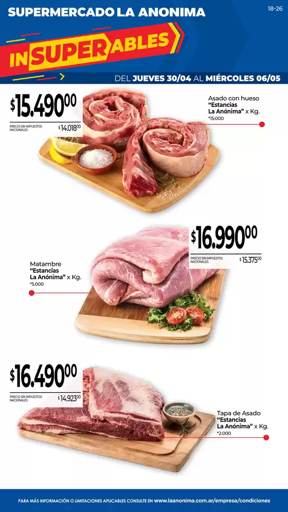 Catálogo La Anonima | Frescos | 2026-04-30T00:00:00.000Z - 2026-05-06T00:00:00.000Z