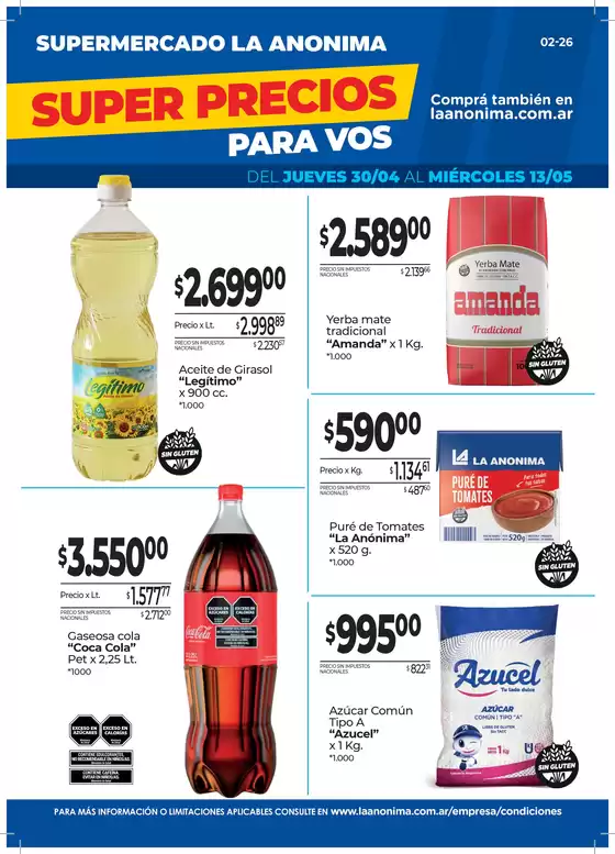 Catálogo La Anonima | Super Precios | 2026-04-30T00:00:00.000Z - 2026-05-13T00:00:00.000Z