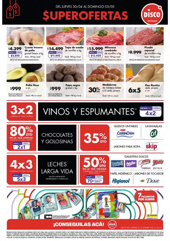 Catálogo Disco en Bernal | Ofertas | Bs. As. y Santa Fé | 2026-04-30T00:00:00.000Z - 2026-05-03T00:00:00.000Z