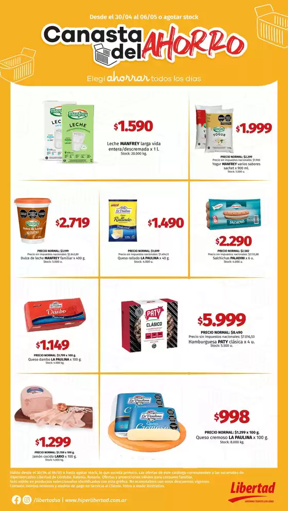 Catálogo Hiper Libertad en Manantial | Grandes descuentos en productos seleccionados | 2026-04-30T00:00:00.000Z - 2026-05-06T00:00:00.000Z