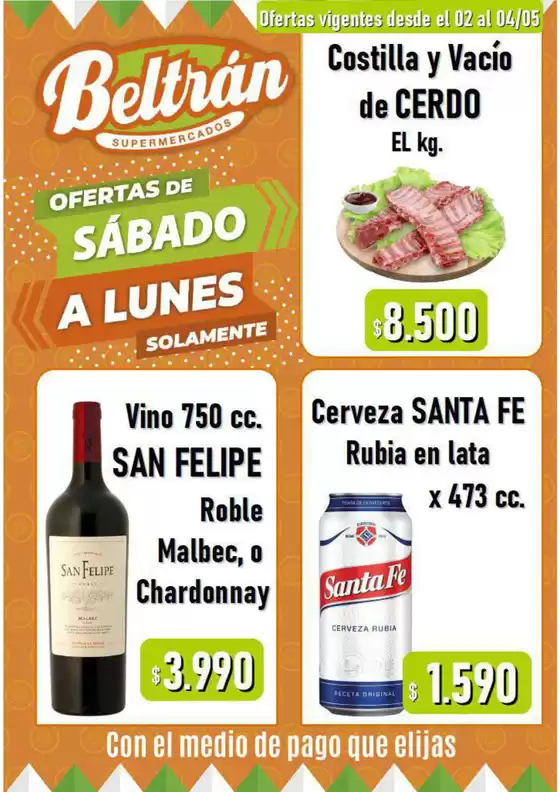Catálogo Beltrán Supermercados en Merlo (Buenos Aires) | Ofertas Beltrán Supermercados | 2026-05-02T00:00:00.000Z - 2026-05-04T00:00:00.000Z