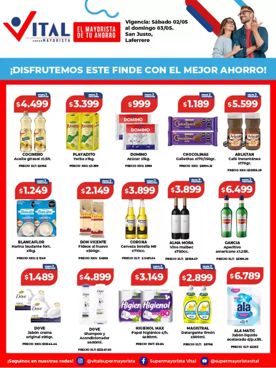 Catálogo Supermayorista Vital | Ofertas especiales para ti | 2026-05-02T00:00:00.000Z - 2026-05-03T00:00:00.000Z