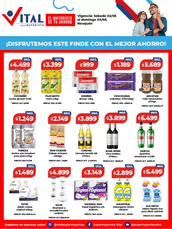 Catálogo Supermayorista Vital | Gangas y ofertas actuales | 2026-05-02T00:00:00.000Z - 2026-05-03T00:00:00.000Z