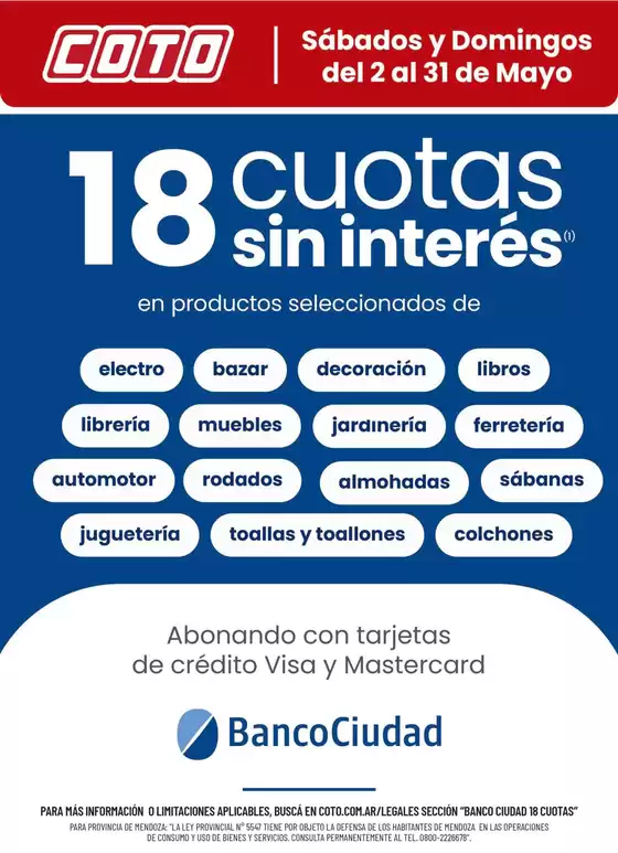 Catálogo Coto | Coto Afiche Web Banco Ciudad | 2026-05-02T00:00:00.000Z - 2026-05-31T00:00:00.000Z