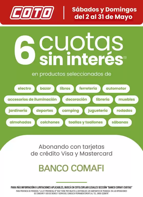 Catálogo Coto | Coto Afiche Web Banco Comafi | 2026-05-02T00:00:00.000Z - 2026-05-31T00:00:00.000Z
