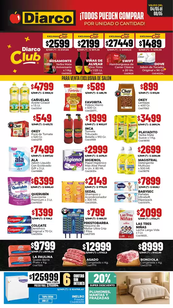 Catálogo Diarco en San Miguel (Buenos Aires) | OFERTAS GBA | 2026-05-04T00:00:00.000Z - 2026-05-08T00:00:00.000Z