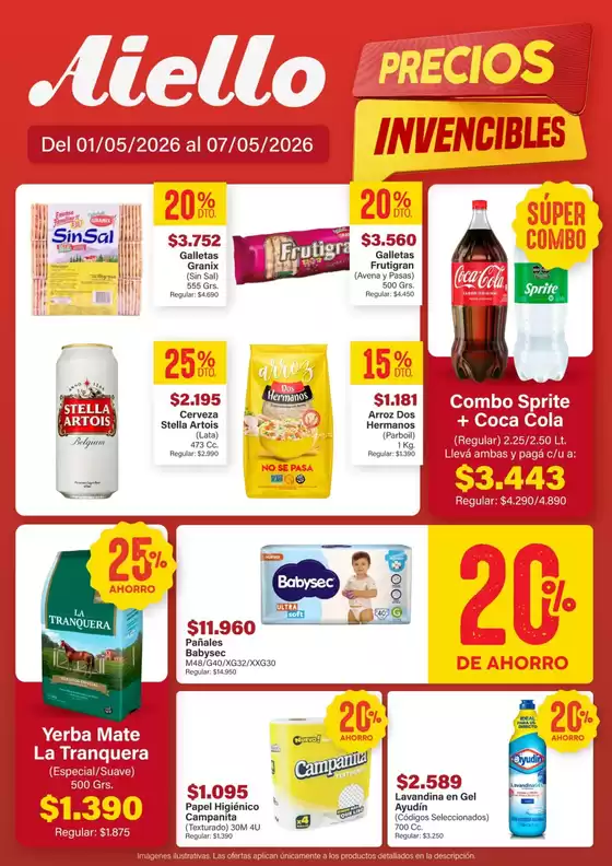Catálogo Supermercados Aiello | Ofertas Supermercados Aiello | 2026-05-01T00:00:00.000Z - 2026-05-07T00:00:00.000Z