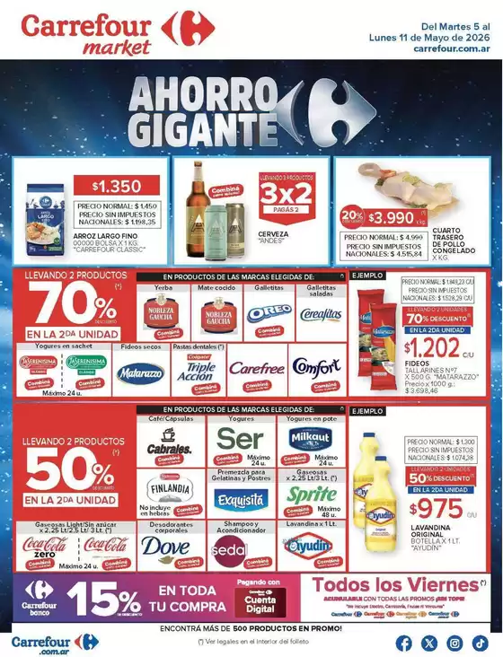 Catálogo Carrefour Market en Castelar | Carrefour Market 05 Mayo | 2026-05-05T00:00:00.000Z - 2026-05-12T00:00:00.000Z