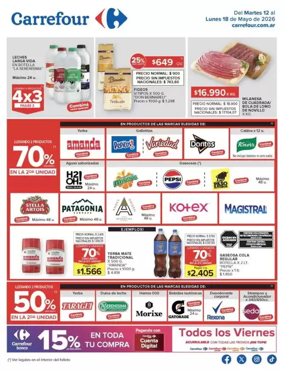 Catálogo Carrefour en Villa Mercedes | Carrefour Hiper 12 Mayo | 2026-05-12T00:00:00.000Z - 2026-05-19T00:00:00.000Z