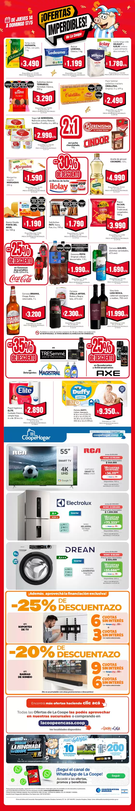 Catálogo Cooperativa Obrera en Chascomús | Imperdibles 14052026 | 2026-05-14T00:00:00.000Z - 2026-05-17T00:00:00.000Z