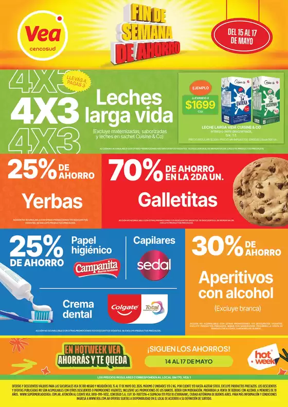 Catálogo Supermercados Vea | Ofertas fin de semana Patagonia | 2026-05-14T00:00:00.000Z - 2026-05-17T00:00:00.000Z