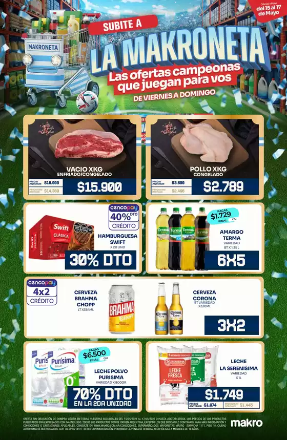 Catálogo Makro | Subite a la Makroneta | 2026-05-15T00:00:00.000Z - 2026-05-17T00:00:00.000Z