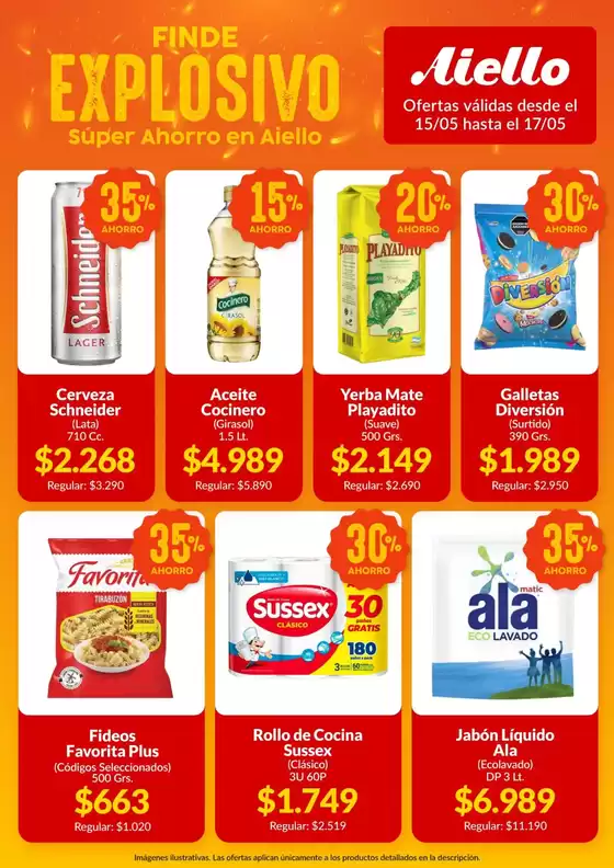 Catálogo Supermercados Aiello | Ofertas Supermercados Aiello | 2026-05-15T00:00:00.000Z - 2026-05-17T00:00:00.000Z
