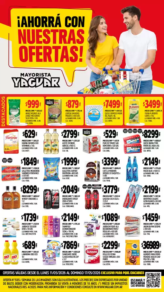 Catálogo Supermercados Yaguar | 1585 PQUE CHA | 2026-05-11T00:00:00.000Z - 2026-05-17T00:00:00.000Z