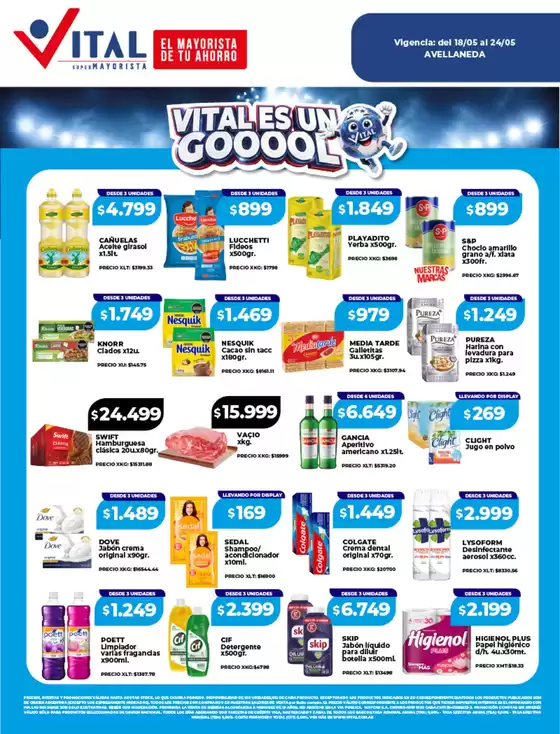 Catálogo Supermayorista Vital | Ofertas para cazadores de gangas | 2026-05-18T00:00:00.000Z - 2026-05-24T00:00:00.000Z