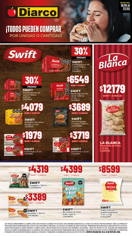 Catálogo Diarco | ESPECIAL SWIFT | 2026-05-18T00:00:00.000Z - 2026-05-22T00:00:00.000Z